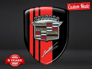 Cadillac Badge Silicone Stile Cupola Logo Sport Limitato ST